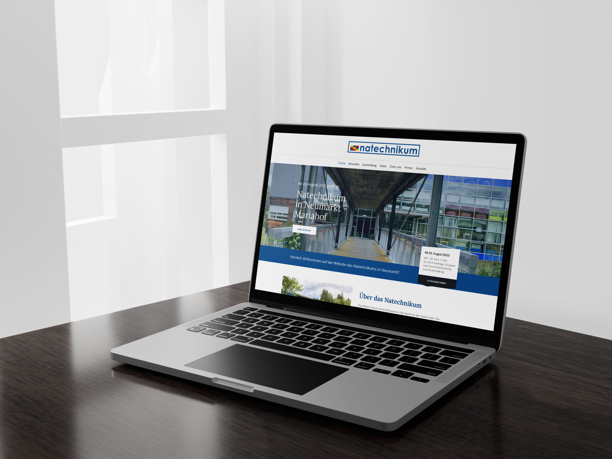 Bild Mockup Natechnikum Website